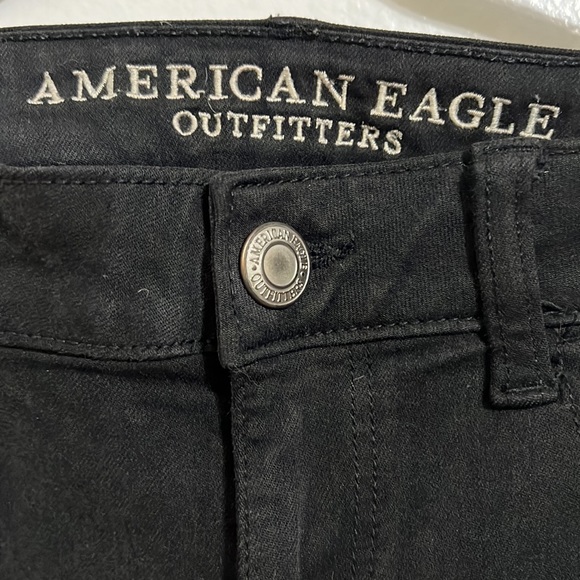 Black American Eagle distressed Jeggings - Picture 4 of 5